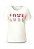 T-Shirt mit Wordingprint vanilla white