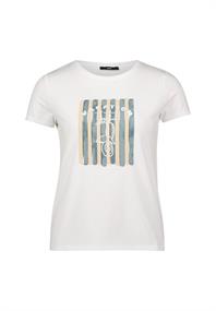 T-Shirt patch whiteblue