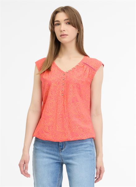 T-Shirt Saltty Print 4005 coral