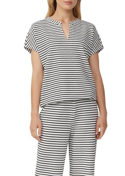 T-Shirt schwarz|creme