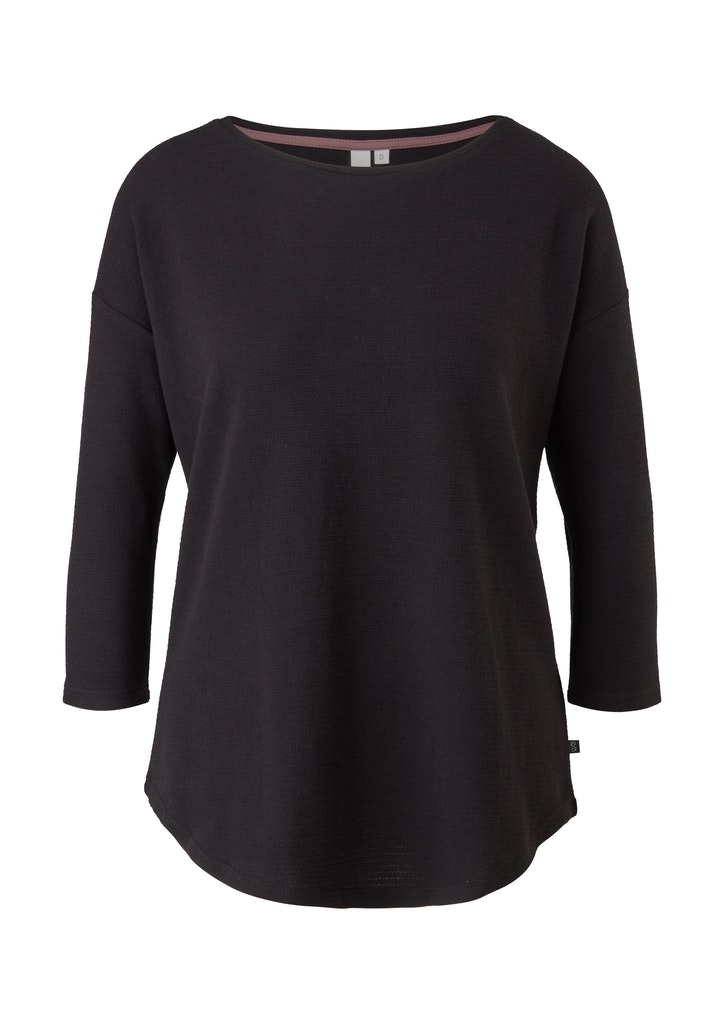 QS - Damen Langarmshirt - Schwarz - Größe: L - bei Tara-M