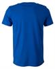 T-shirt, short sleeve, ripped collar blau