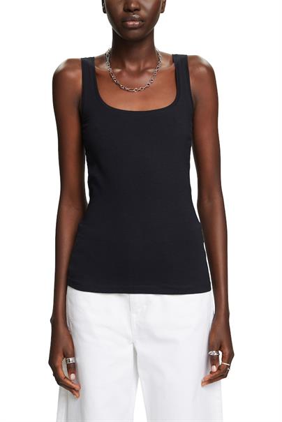 Tanktop aus Baumwolljersey black