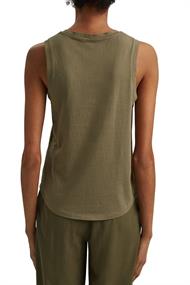 Tanktop mit Stickerei, Organic Cotton light khaki