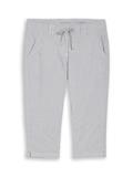 Tapered Relaxed Capri Hose mit Kordelzug delicate navy white stripe