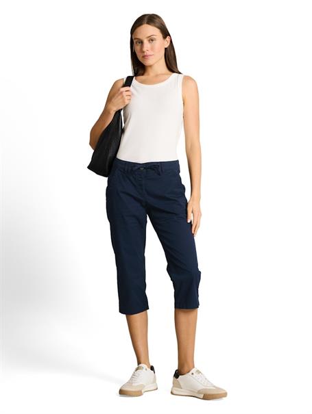 Tapered Relaxed Capri Hose mit Kordelzug sky captain blue