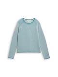 teal plaited knit