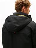 TECH HOODED PADDED PARKA black