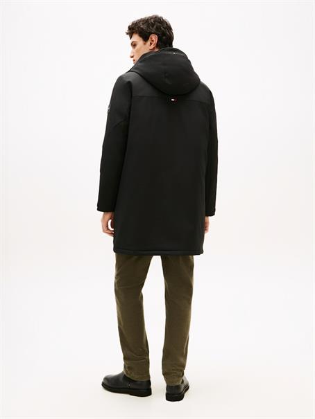 TECH HOODED PADDED PARKA black