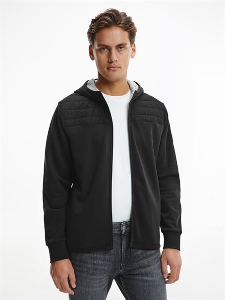 TECHNICAL ZIP THROUGH HOODIE ck black1