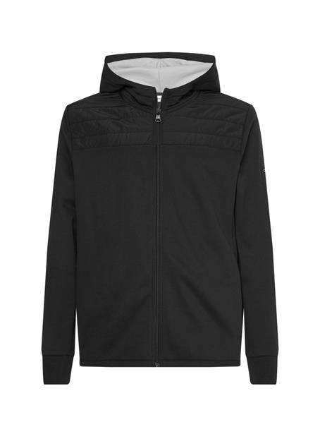 TECHNICAL ZIP THROUGH HOODIE ck black1