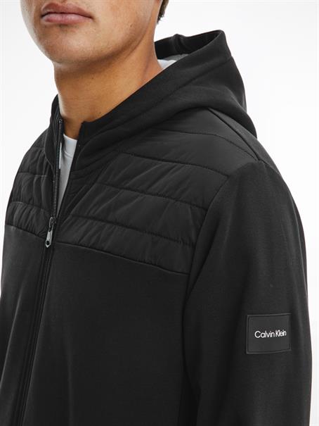 TECHNICAL ZIP THROUGH HOODIE ck black1