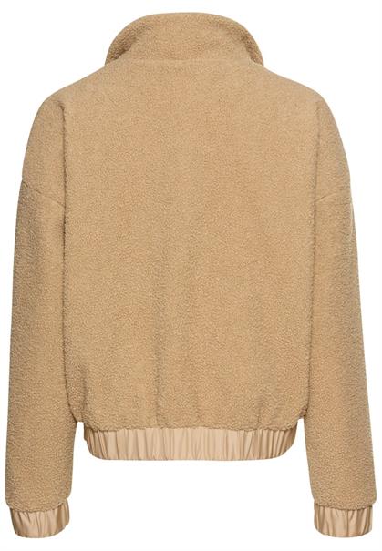 Teddy Blouson mit Stehkragen und 2-Wege-Reißverschluss cashmere