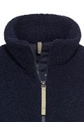 Teddy Blouson mit Stehkragen und 2-Wege-Reißverschluss navy