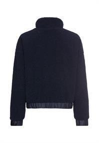 Teddy Blouson mit Stehkragen und 2-Wege-Reißverschluss navy