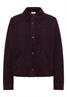 Teddy-Jacke mit Corddetails eggplant red
