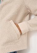 Teddy-Jacke mit Corddetails teddy vanilla white