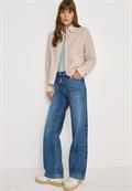 Teddy-Jacke mit Corddetails teddy vanilla white