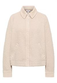 Teddy-Jacke mit Corddetails teddy vanilla white