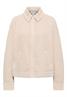 Teddy-Jacke mit Corddetails teddy vanilla white