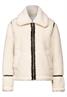 Teddy Jacke mit Details lucid white