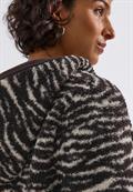 Teddy-Jacke mit Kapuze deep roast brown