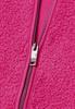 Teddy-Jacke mit Kapuze in Unifarbe pink flash