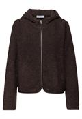 Teddy-Jacke mit Kapuze molten earth