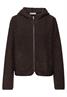 Teddy-Jacke mit Kapuze molten earth