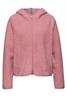 Teddy-Jacke mit Kapuze powder pink