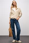 Teddy-Jacke mit Kapuze soft fawn beige