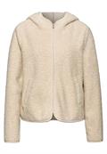 Teddy-Jacke mit Kapuze soft fawn beige