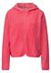 Teddy-Jacke mit Kapuze striking coral