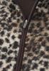 Teddy-Jacke mit Leo-Muster sanded beige