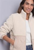 Teddy-Jacke mit Softshelldetails soft fawn beige