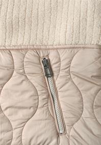 Teddy-Jacke mit Softshelldetails soft fawn beige