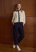 Teddy-Jacke mit Strukturdetails clay sand