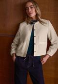 Teddy-Jacke mit Strukturdetails clay sand