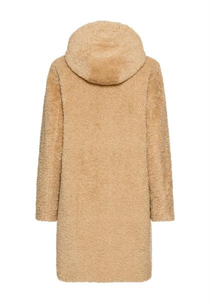 Teddy Mantel mit Kapuze cashmere