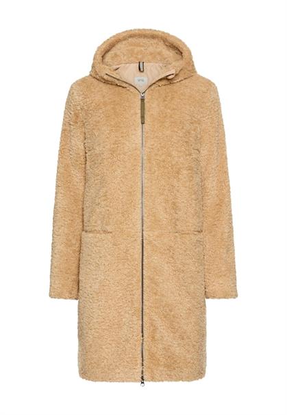Teddy Mantel mit Kapuze cashmere