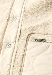 Teddy-Mantel mit Kapuze savannah sand