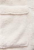 Teddy-Mantel mit Kapuze snow cream