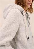 Teddy Mantel mit Kapuze teddy vanilla white