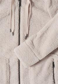 Teddy Mantel mit Kapuze teddy vanilla white