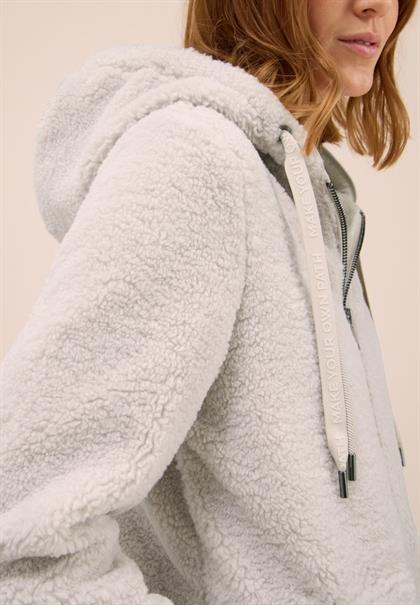 Teddy Mantel mit Kapuze teddy vanilla white