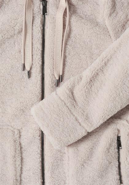 Teddy Mantel mit Kapuze teddy vanilla white