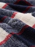 Teddy Overshirt mit Karomuster blue big check