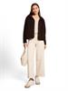 Teddy Sweatjacke mit Kapuze java dark brown