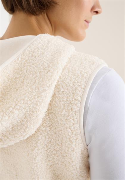 Teddy Troyer Weste teddy vanilla white