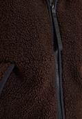 Teddy-Weste mit abnehmbarer Kapuze chocolate sauce brown
